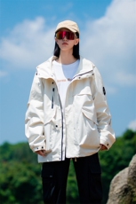 春秋户外冲锋衣男女同款防风防水连帽工装外套登山服夹克2481-P75，男装夹克，星座1403B