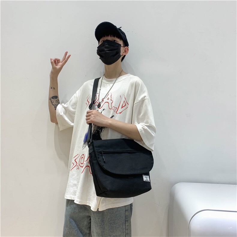 0515新款男包休闲单肩包ins潮韩版百搭大容量挎包潮牌斜挎包,女包单肩包,星座510A-2