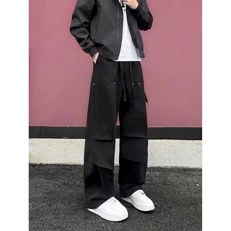1506A/GQ010/P63新款宽松休闲裤男韩版潮流百搭裤子,男装休闲裤,星座1506A