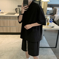 酒店青少年舒适超薄运动速干冰丝套装TZ20-特批65，男装休闲套装，星座718
