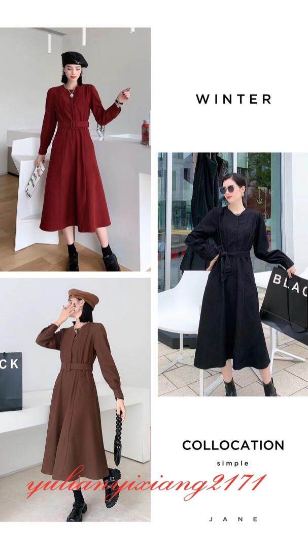 秋装新款连衣裙，女装连衣裙，雨恋依香