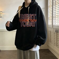 纯棉连帽卫衣男大码运动帽衫宽松薄WY2181-P35加绒款-P40，男装卫衣，电商A040