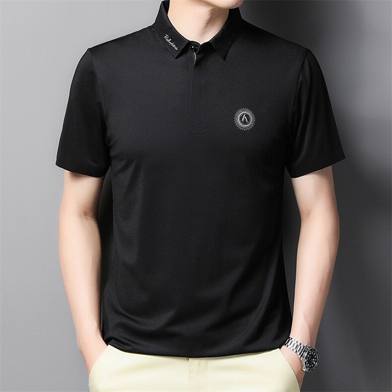 夏季新款男士翻领短袖t恤中年有领男装上衣服休闲POLO衫,男装T恤,电商B212（原钱塘6029）