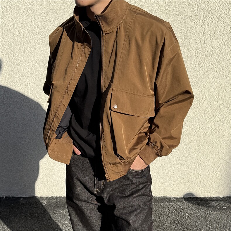 JK007硬汉 大口袋工装教练飞行员夹克 聚酯纤维(S-3XL)TP38图片