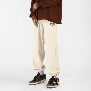 重磅欧棉绒刺绣抽绳休闲裤无影墙M~5XL XZ604-KG48-P55控68图片