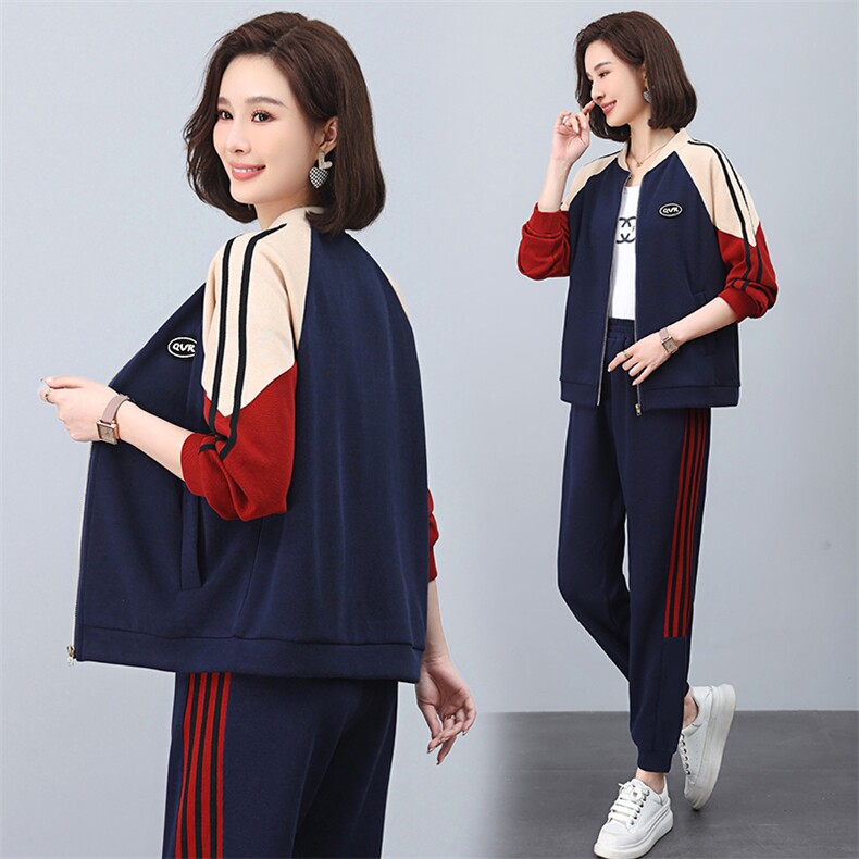 短款外套女2023年春秋新款小个子棒球服中年妈妈大码休闲夹克上衣,女装卫衣/绒衫,涵誉