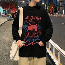 M18226-P45加绒款-P65半高领毛衣男士大码针织衫男毛线衣男，男装针织衫/毛衣，电商A040