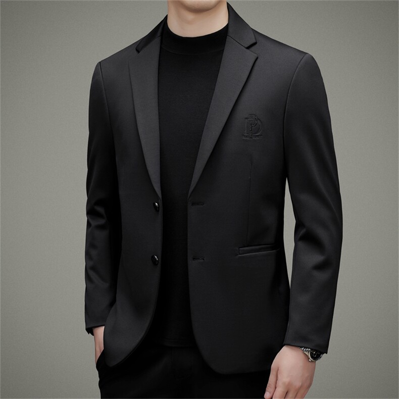 DJ2229钱塘2020-3中年男士商务休闲百搭合身秋冬季西服P152,男装西服,钱塘207-3