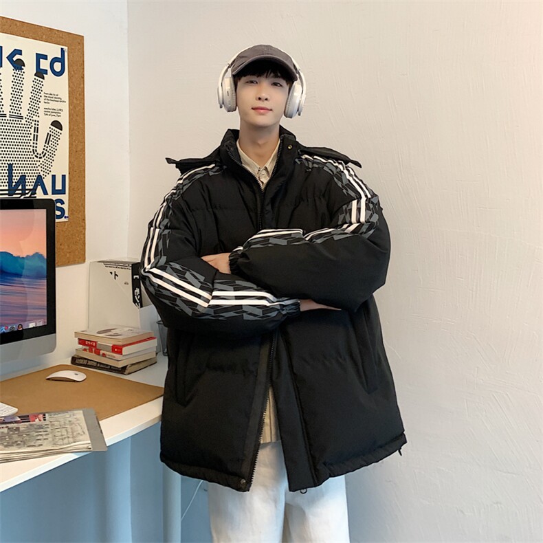 港风2026新品冬季宽松情侣装男装棉衣棉服冬装加厚外套D001-P105,男装棉衣,星座717