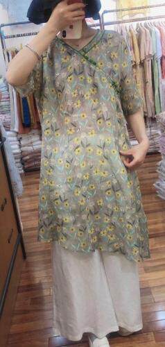 夏季新款苎麻中长款，女装，YNJDD