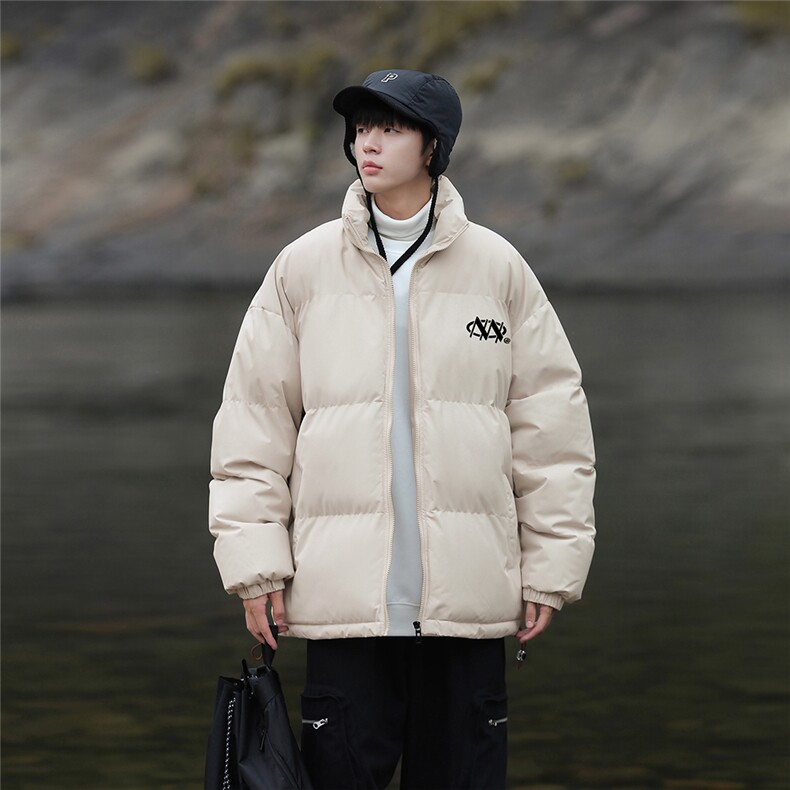 港风23新款冬季时尚百搭立领加厚棉服外套MY62061P85控118,男装棉衣,电商A268A