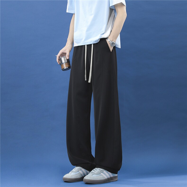 通体舒适凉感透气冰丝垂感薄款宽松休闲裤310A-4-KZ100-特批38,男装休闲裤,星座310A-4