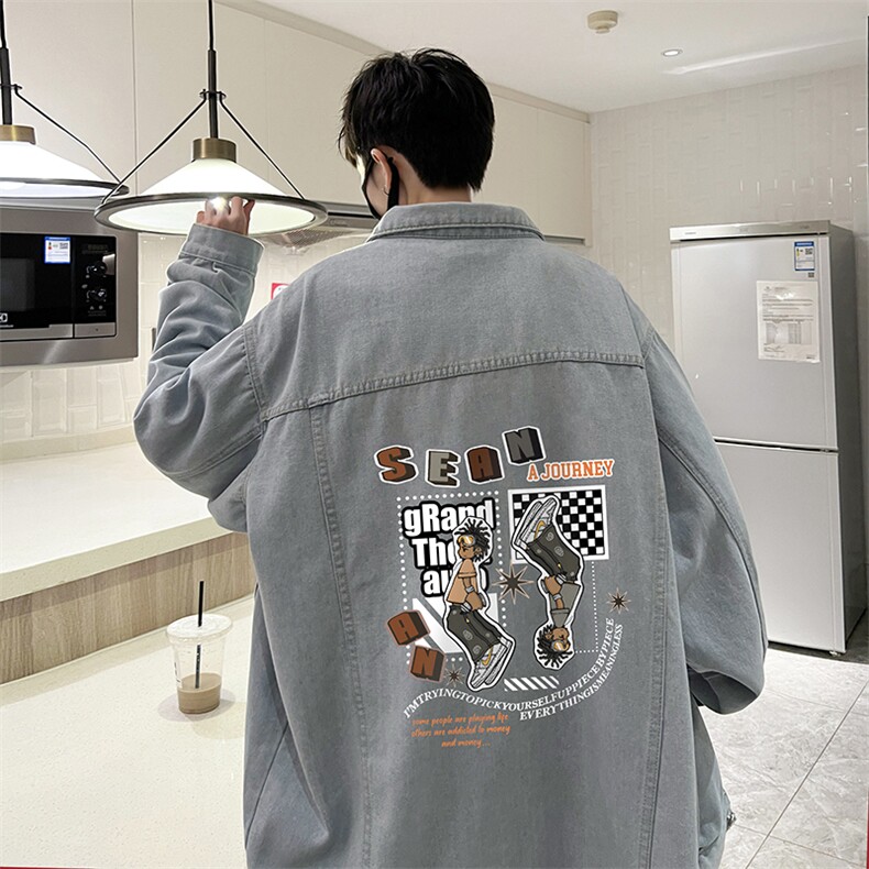 牛仔夹克男大码牛仔外套男茄克 NJ77282-P60加绒款-P75图片 牛仔夹克男大码牛仔外套男茄克 NJ77282-P60加绒款-P75图片