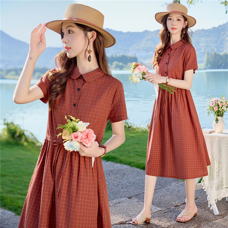 6305时尚系带显瘦连衣裙，女装连衣裙，倪叶myz