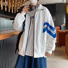 高品质春秋季男士外套2024新款潮牌百搭拼接上衣服宽松JD30-P55，女装短外套，星座1109-3