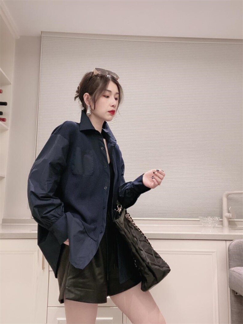 拼毛线衬衣开衫二穿ＭL，其它，可纳奇