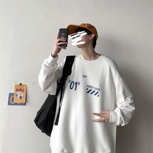 WY26(斑马线）圆领卫衣中性港风P45控68,男装卫衣,星座508（原C305）