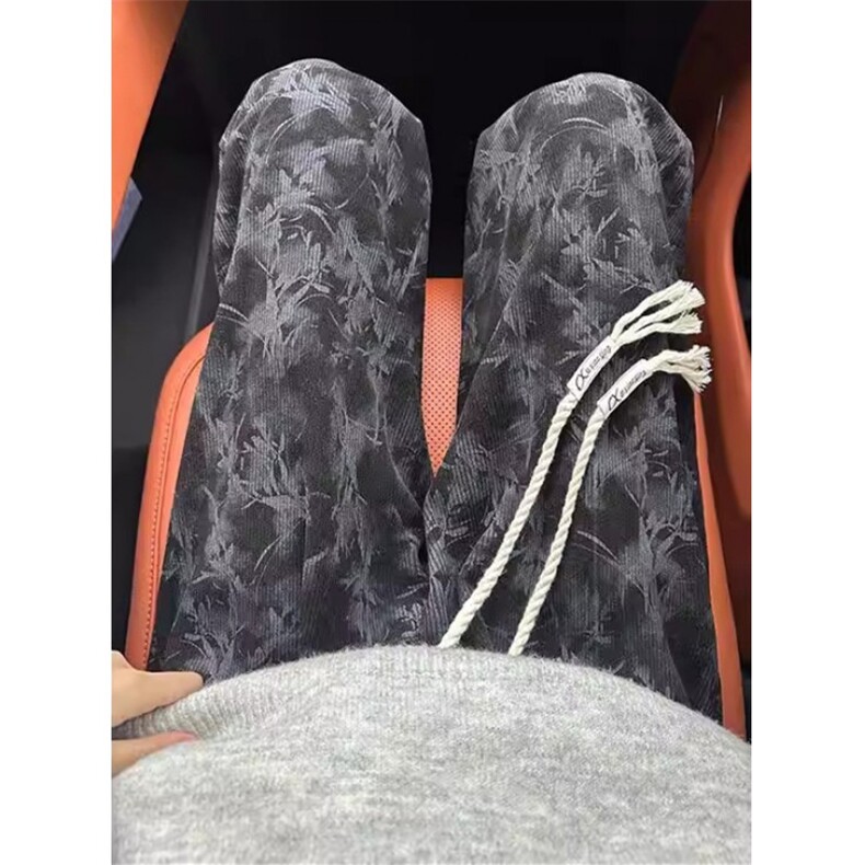 枫叶扎染灯芯绒裤子男款春秋季青少年运动卫裤直筒休闲裤M574,男装休闲裤,星座1116A（原606A-3）