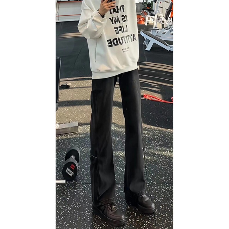 美式ins高街vibe重工艺水洗牛仔裤货号K2316P55加绒P70,男装牛仔裤,电商A063