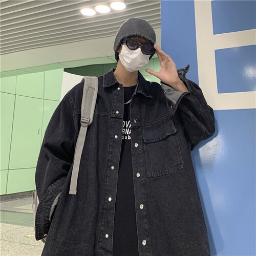 牛仔外套男士春秋夹克韩版潮流宽松帅气新款炸街工装衣JK451-P65,男装夹克,星座1008