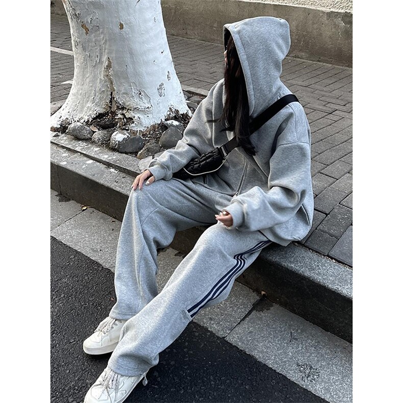 抖音得物品质二开26春装男女美式高街结构双拉链开衫卫衣外套,女装短外套,电商A486-1