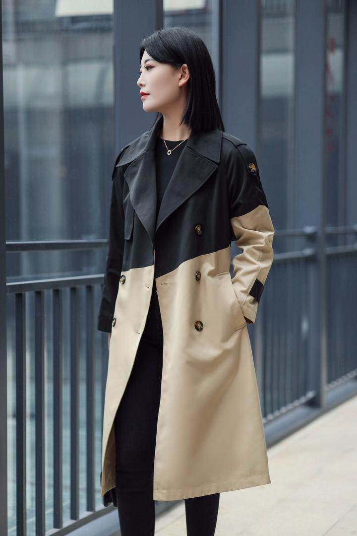 春款风衣，女装风衣，娇姿百合