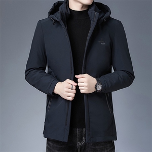 冬季2023新款羽绒服中年男士商务休闲鸭绒脱卸帽外套SFT92988-330图片