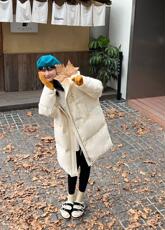 2021羽绒服、超有设计感的一款、面料舒适、长度也刚刚好，女装羽绒服，碧沁伊人