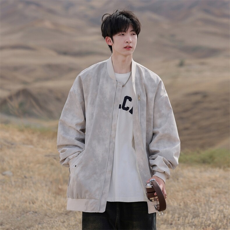G0123-P72秋季新款日系cityboy满天星立领宽松夹克,男装夹克,星座109