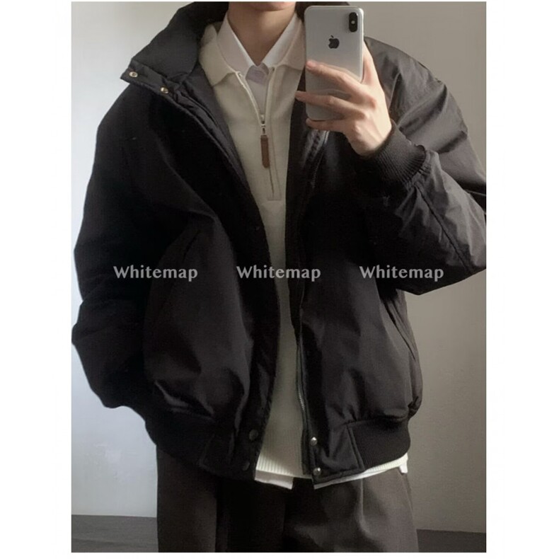 美式复古设计感棉衣外套士2025去哦i的季痞帅街棒球服情侣上衣潮,男装棉衣,星座506A
