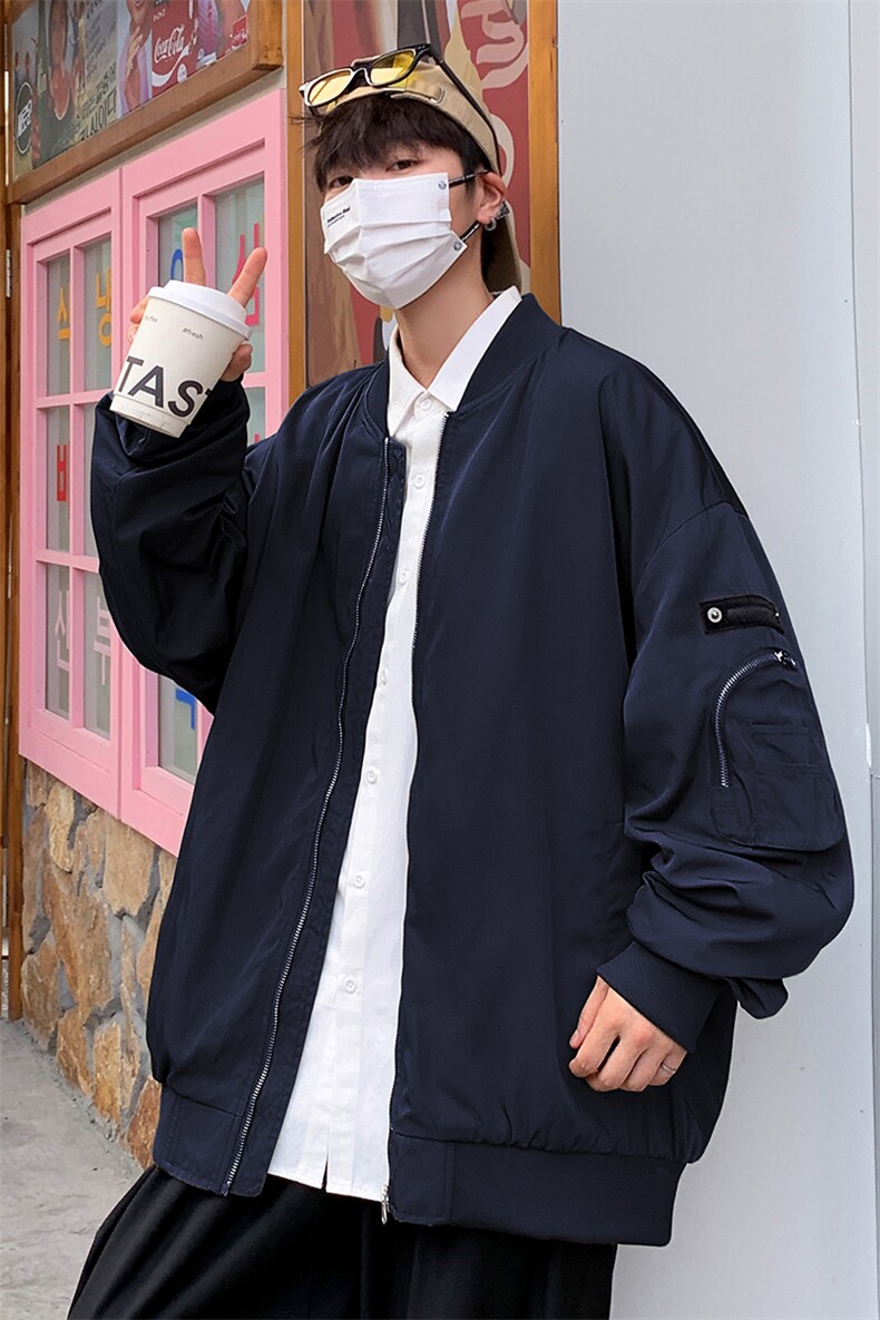新款飞行夹克男美式复古棒球服外套高街潮牌CYJK9271P-75控价109,男装夹克,电商A128