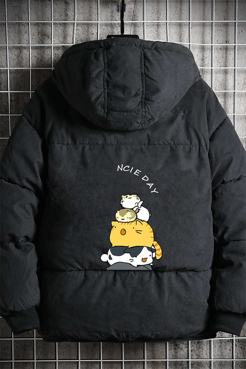 MY16090-P100加厚加绒连帽衣男大码服男面包服男网格挂拍,男装棉衣,电商A040A
