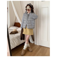 1506A/G78200/P89日系时尚温柔风拼接麻花立领棉服外套1，男装棉衣，星座1506A