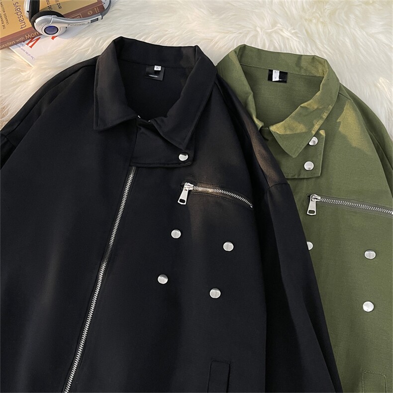 美式飞行员外套男女款春季vibe棒球服宽松休闲工装夹克JK6605-P60图片