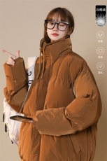 中性白鸭绒22冬季基础款纯色保暖立领羽绒服YR210P195控258，男装羽绒服，A247A