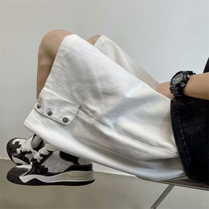 工装短裤男夏季2024新款日系宽松运动百搭五分休闲裤子K5300-P35图片
