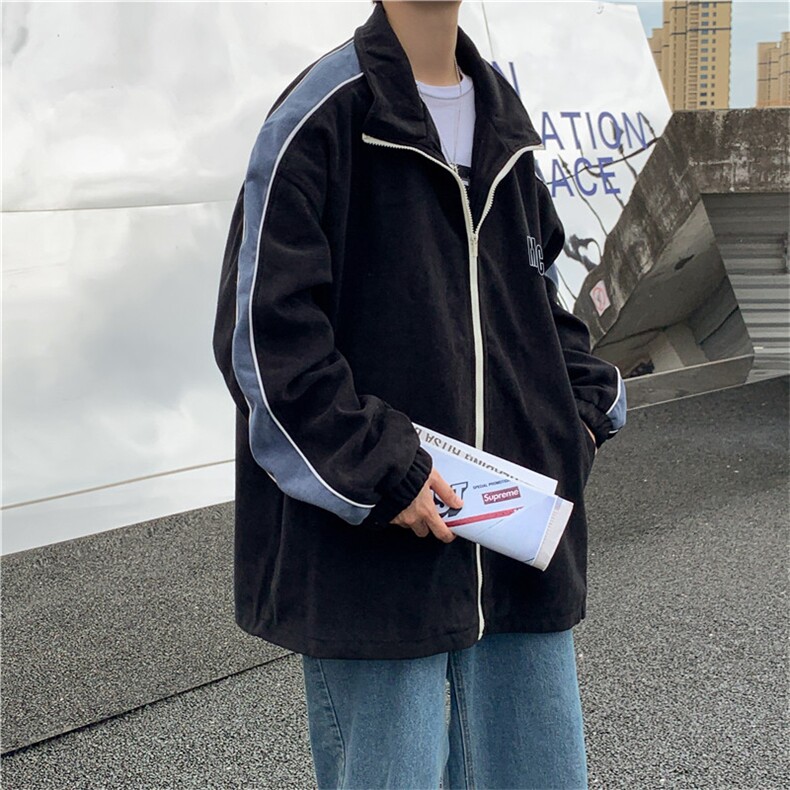 潮牌韩版夹克立领ins网红潮流宽松百搭休闲上衣外套男W1074-P58,男装夹克,星座512-2