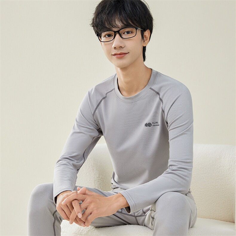 男士秋衣秋裤休闲情侣保暖内衣套装两件套TZ3605-P55,男装休闲套装,星座310B-3