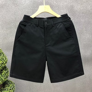 百搭白色休闲短裤男款夏季薄款五分裤男士潮牌潮流外穿直筒大裤衩图片
