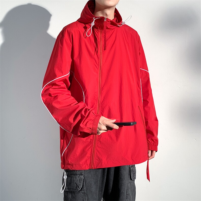 F712P58防晒指数50+薄款宽松大码港风防晒衣夹克皮肤衣，男装防晒衣，星座1204-3