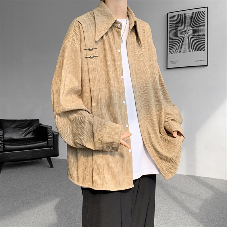 已下单数据款CS7136-P55控78大码新中式风重磅高品质衬衫,男装衬衫,电商D232