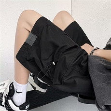 短裤男夏季潮牌情侣宽松休闲中裤设计感小众重磅五分裤DK2204-P29，男装休闲裤，星座1008