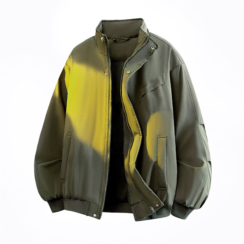 A178-JK2511-P55春季美式立领夹克百搭设计感情侣款时尚外套，男装夹克，电商A178