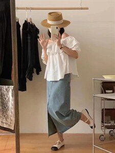 两穿荷叶边小衫图片