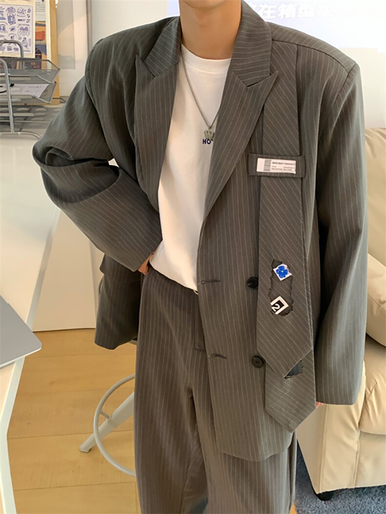 【2025秋冬】送领带一套货号4444西装货号4444Y西裤货号5555K，男装西服套装，星座112A