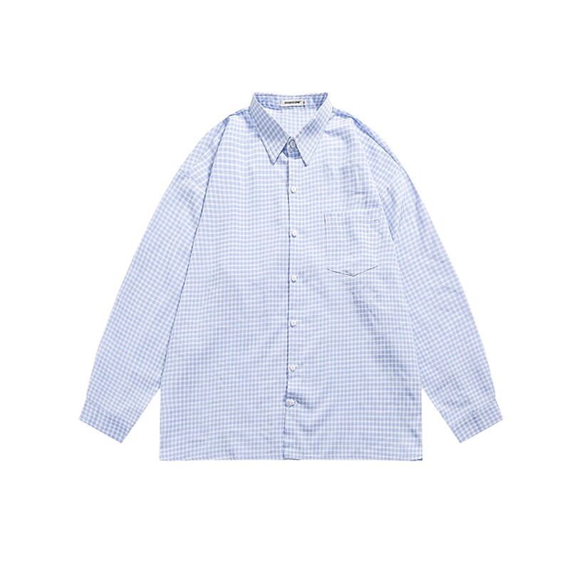 22SS泡泡棉长袖格子衬衫615-022-P50,男装衬衫,星座702-1