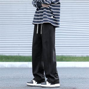 重磅华棉拖地裤高街美式褶皱条纹休闲裤 X1610-特批35加绒特批46图片