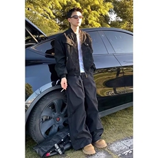 春秋痞帅外套男ins高街潮牌港风日系原宿风韩版潮流宽松夹克，男装夹克，四季星座505