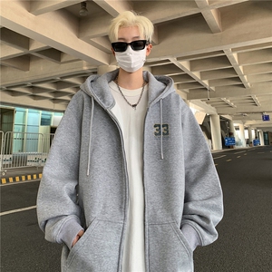 特价！秋冬重磅400克连帽开衫卫衣 港风加厚外套 FK914特P43图片