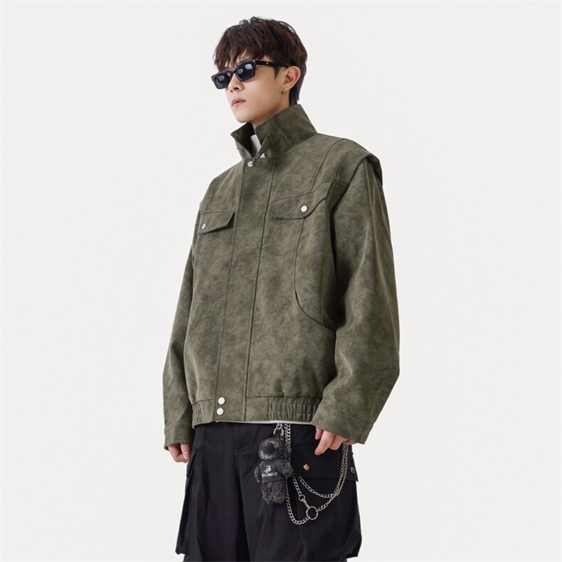 秋冬新款时尚休闲皮衣拉链外套男士JK02559-P95,男装皮衣,星座308B-2